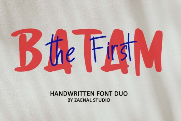 Discover First Batam: A Friendly Duo Font for Vibrant Designs