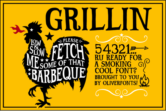 Grillin: A Fun and Powerful Display Font for Dynamic Designs
