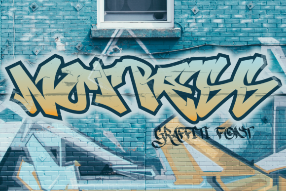 Notress: A Bold Display Font with Street Art Character