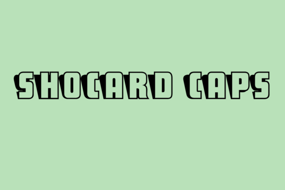 ShoCard Caps: A Vintage Typeface with Modern Appeal